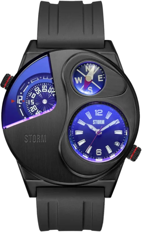 Storm Navitrek Rubber Slate Blue Watch made by Storm