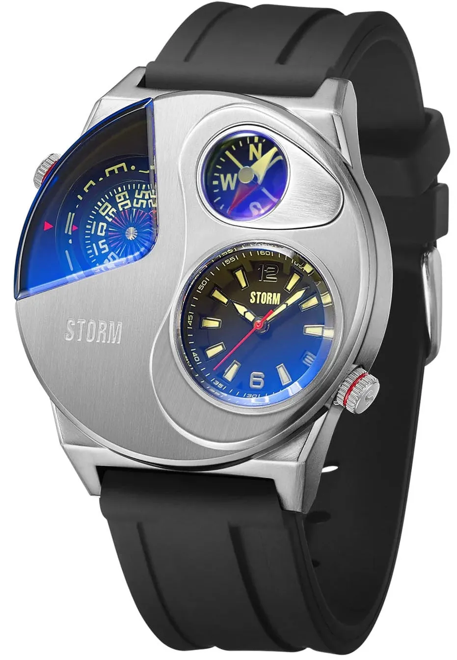 Storm Navitrek Rubber Lazer Blue Watch sold by C.W. Sellors product image thumbnail 2