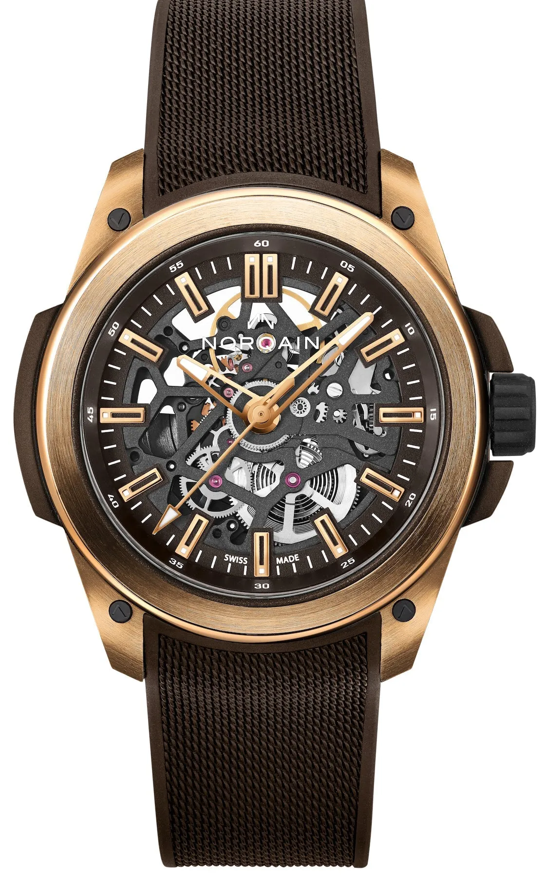 Norqain Wild ONE Skeleton Red Gold Watch sold by C.W. Sellors