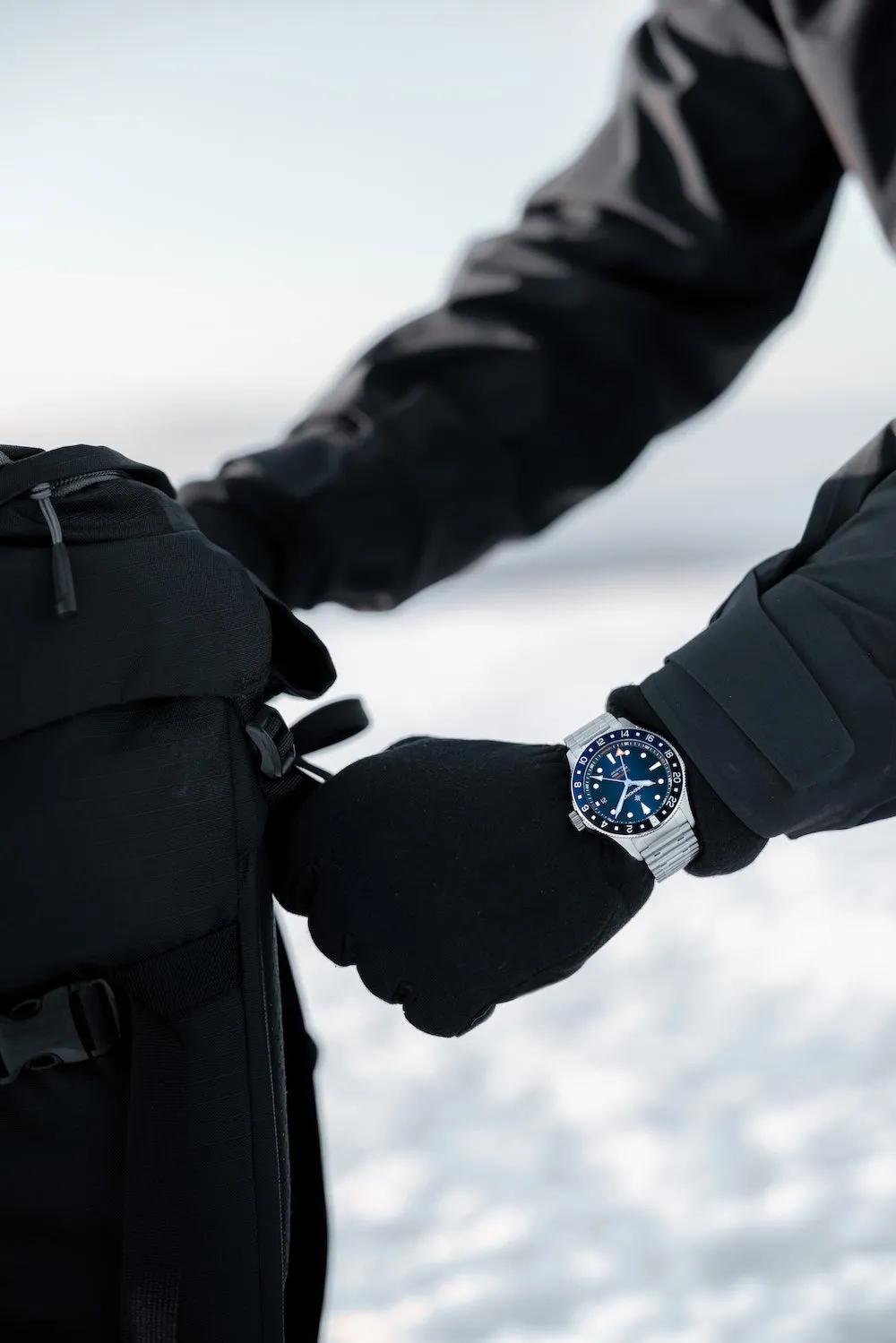 Bremont Supermarine 300M GMT Blue Black Bracelet Limited Edition Watch sold by C.W. Sellors product image thumbnail 5