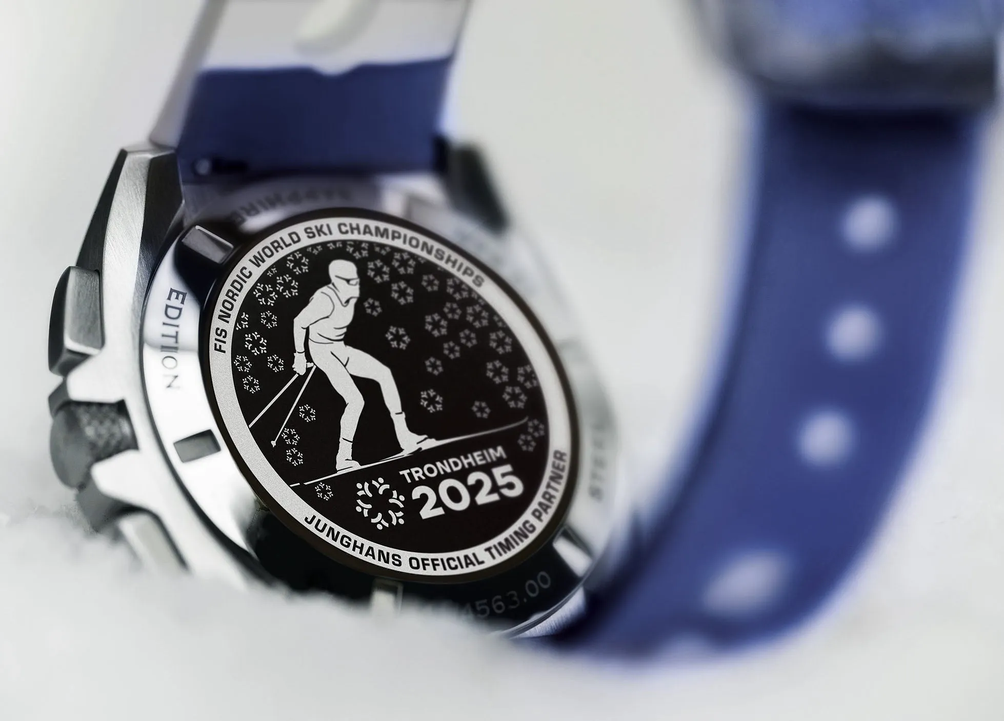 Junghans 1972 Chronoscope FIS Nordic Championships 2025 Limited Edition Watch sold by C.W. Sellors product image thumbnail 3