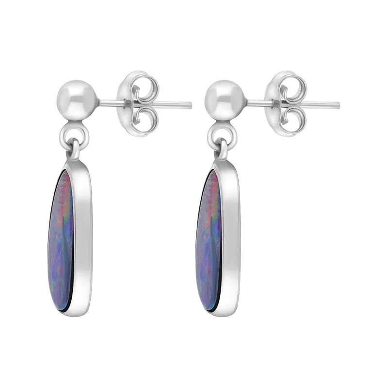 Sterling Silver Abstract Opal Doublet Drop Earrings D sold by C.W. Sellors product image thumbnail 2