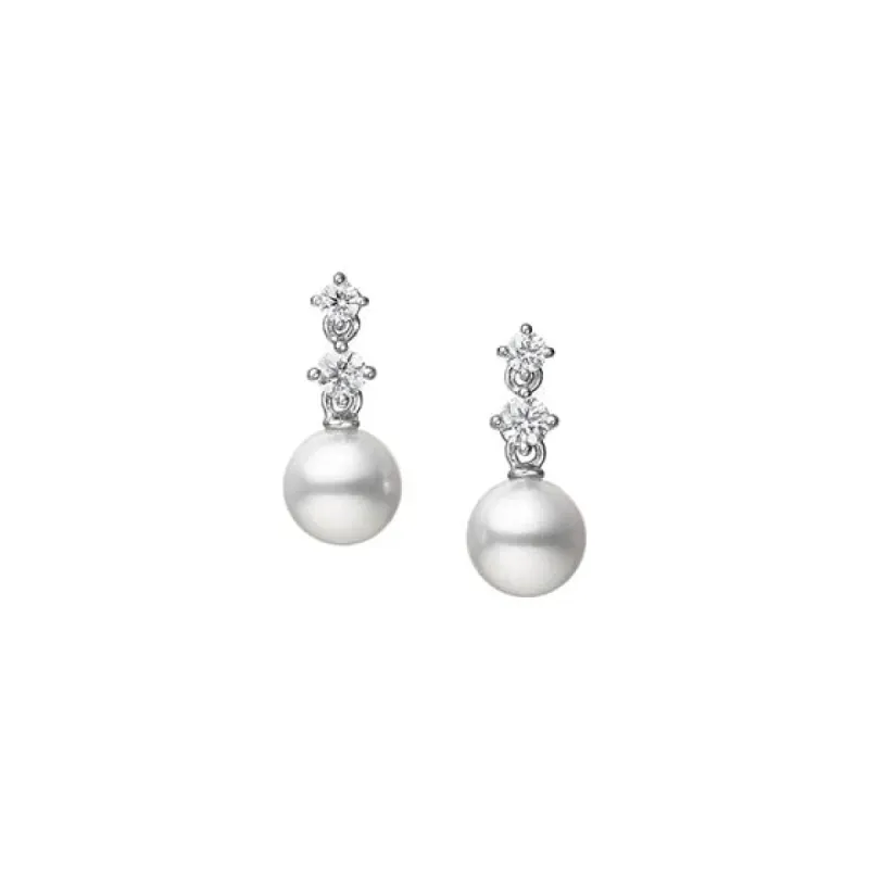 Mikimoto Morning Dew 18ct White Gold Akoya Cultured Pearl Earrings sold by C.W. Sellors