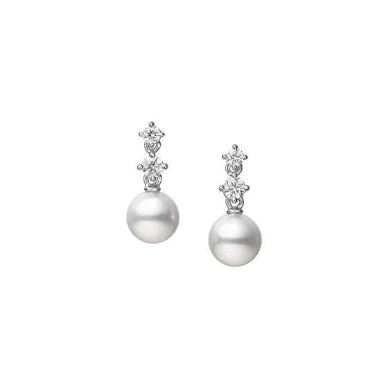 Mikimoto Morning Dew 18ct White Gold Akoya Cultured Pearl Earrings sold by C.W. Sellors