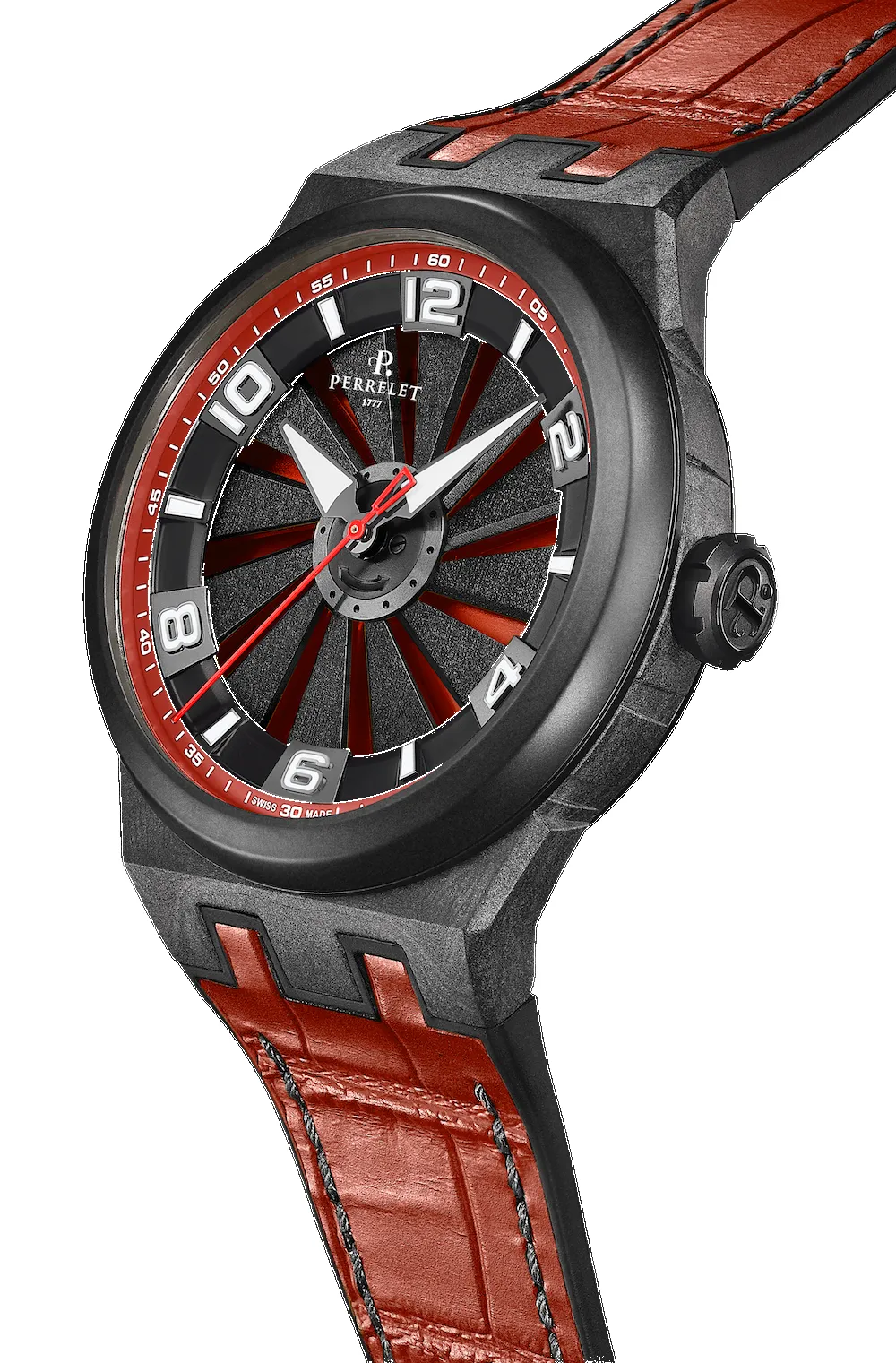 Perrelet Turbine Carbon Red Watch sold by C.W. Sellors product image thumbnail 2