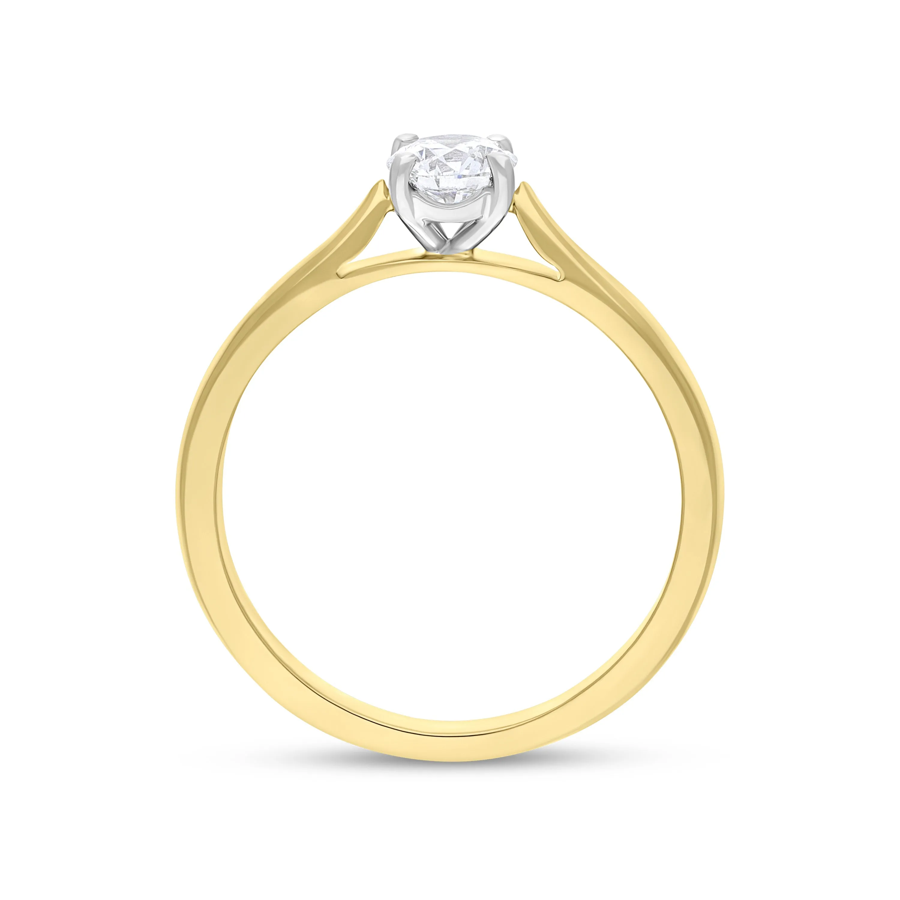 18ct Yellow Gold 0.46ct Diamond GIA Certified Solitaire Ring sold by C.W. Sellors product image thumbnail 3