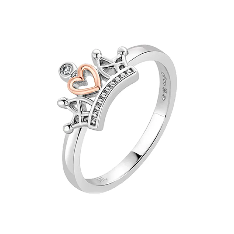 Clogau x Julien MacDonald Sterling Silver Crown Ring D made by C.W. Sellors