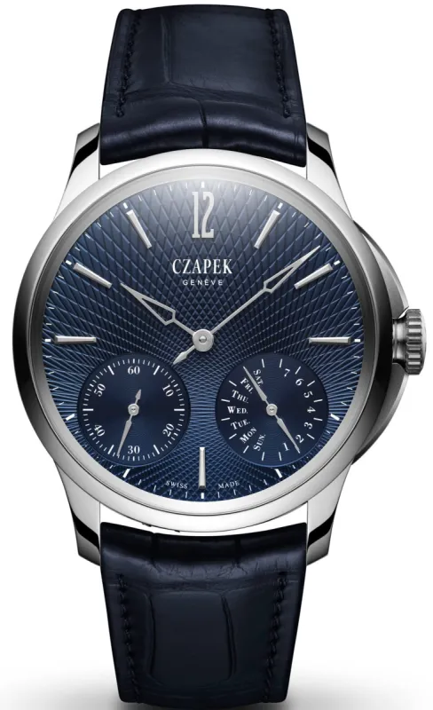 Czapek Quai des Bergues No.17 Double Soleil Deep Blue Watch sold by C.W. Sellors