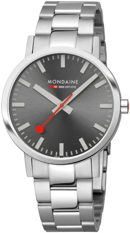 Mondaine Classic Grey Mens Watch sold by C.W. Sellors