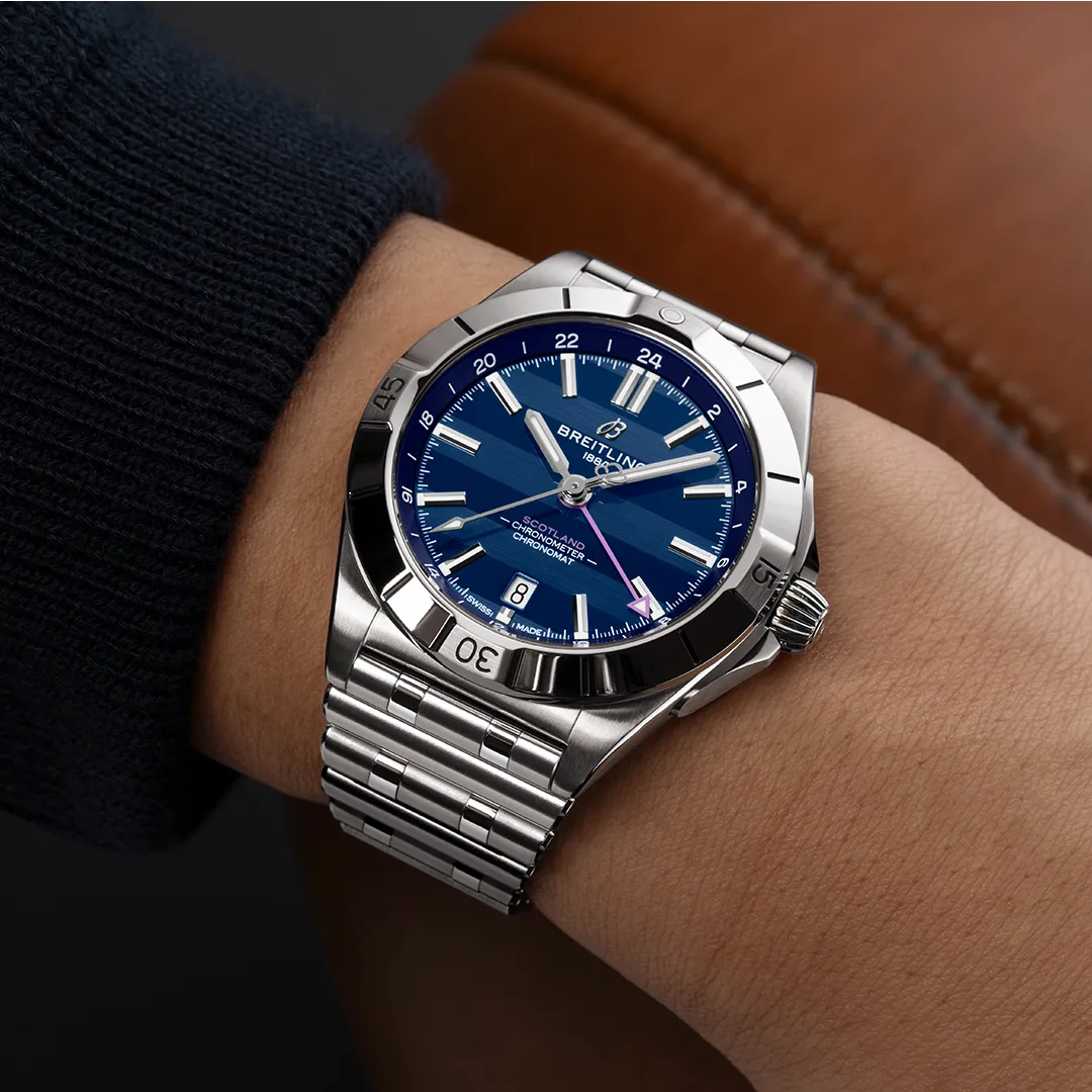 Breitling Chronomat Six Nations GMT 40 Scotland Watch sold by C.W. Sellors product image thumbnail 5