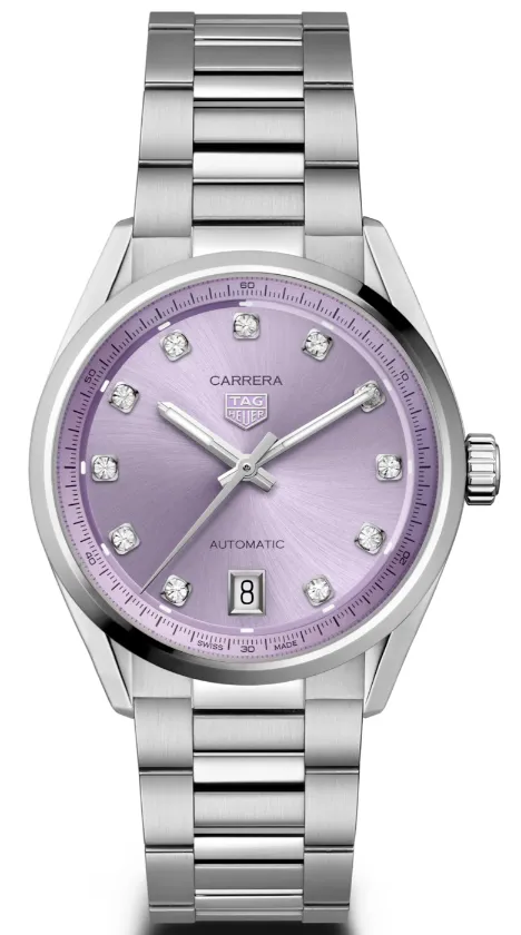TAG Heuer Carrera Date Purple Watch sold by C.W. Sellors