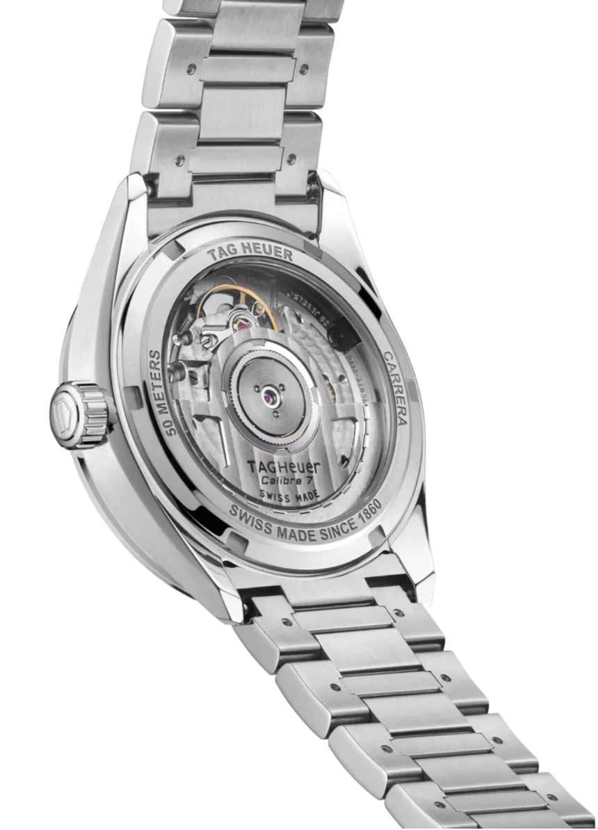 TAG Heuer Carrera Date Sunray Brushed Pink Watch sold by C.W. Sellors product image thumbnail 4