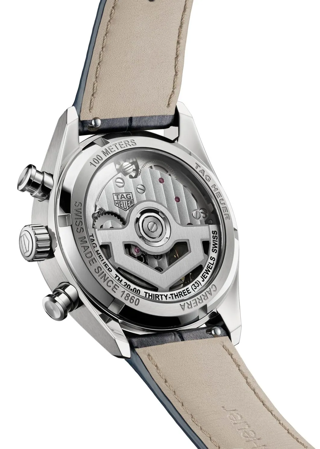 TAG Heuer Carrera Chronograph Circular Brushed Blue Watch sold by C.W. Sellors product image thumbnail 2