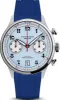 Duckworth Prestex Lostock Blue 40mm Quartz Chronograph Blue Rubber Watch sold by C.W. Sellors