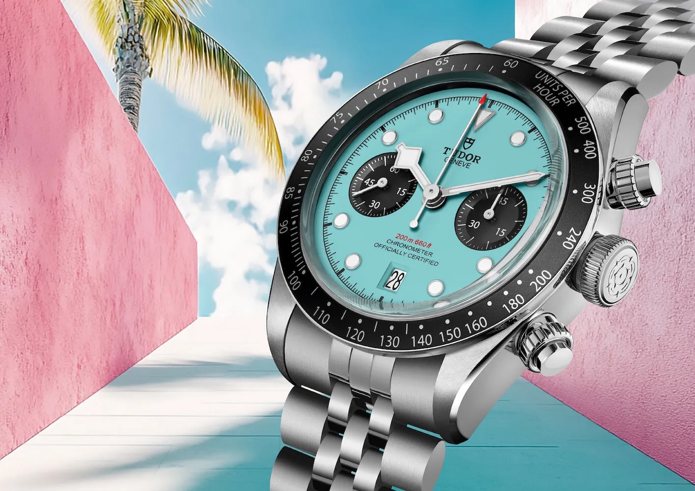 TUDOR Black Bay Chrono Flamingo Blue Watch sold by C.W. Sellors product image thumbnail 5