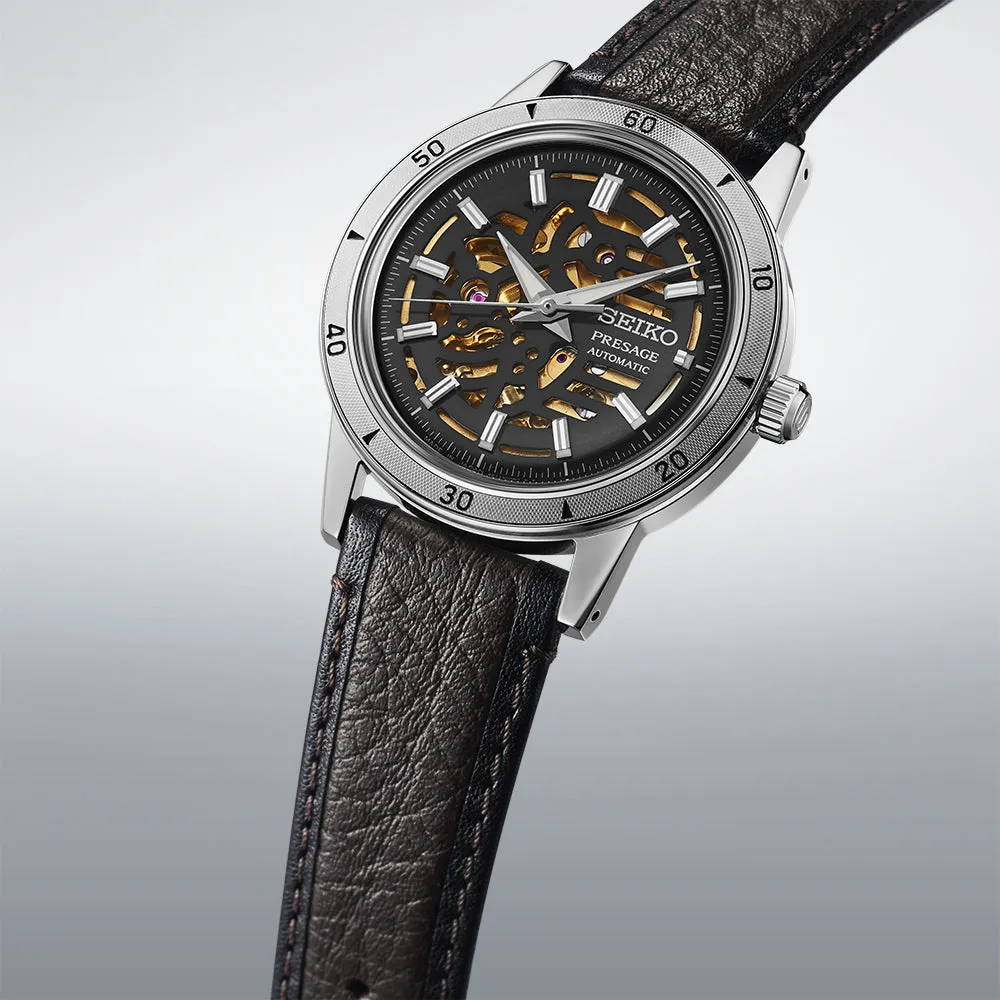 Seiko Presage Style 60s Elegant Yet Rugged Biker Style Watch sold by C.W. Sellors product image thumbnail 3
