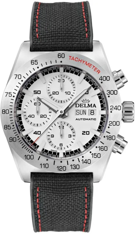 Delma Montego Chronograph White Watch sold by C.W. Sellors