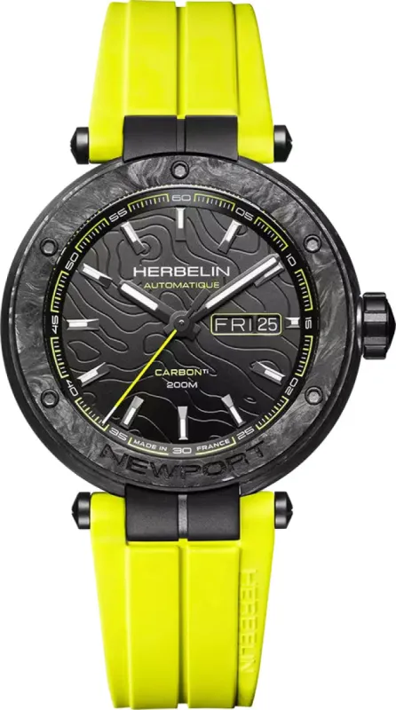 Herbelin Newport Carbon Titanium Watch made by C.W. Sellors
