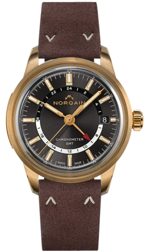 Norqain Freedom 60 GMT Bronze 40mm Limited Edition Watch made by C.W. Sellors