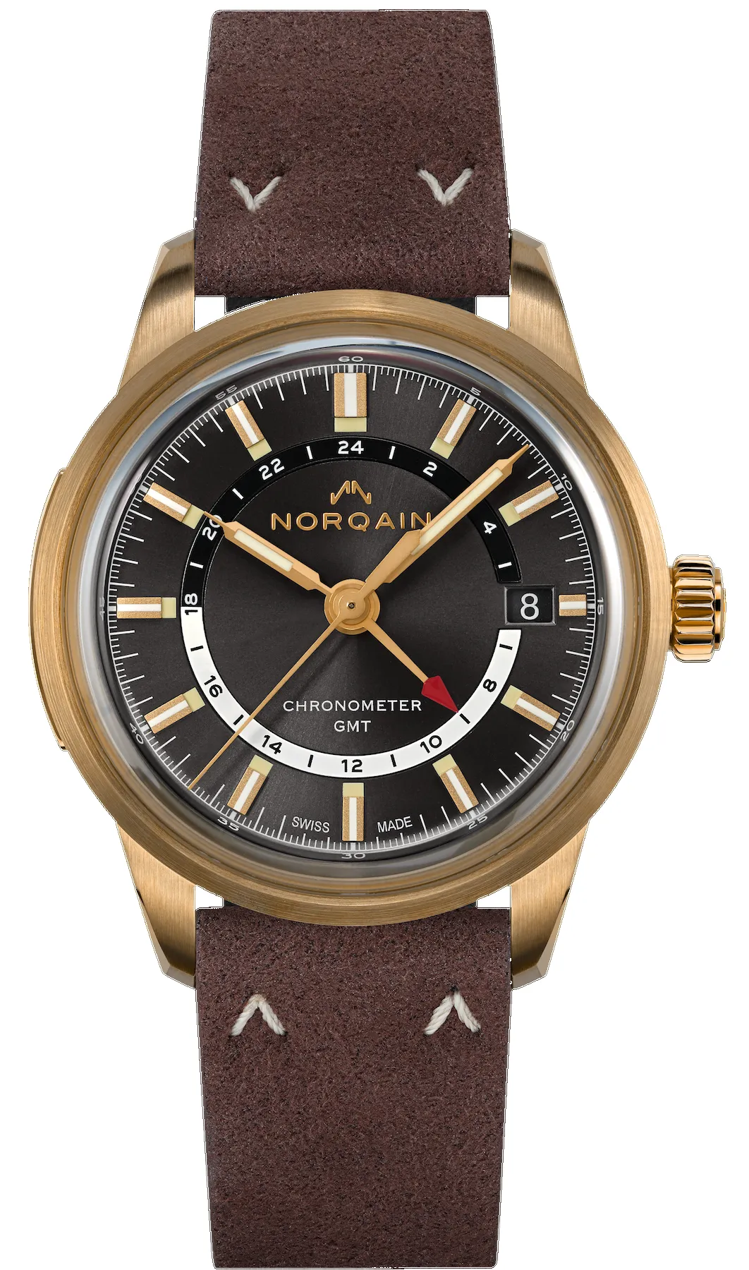 Norqain Freedom 60 GMT Bronze 40mm Limited Edition Watch sold by C.W. Sellors