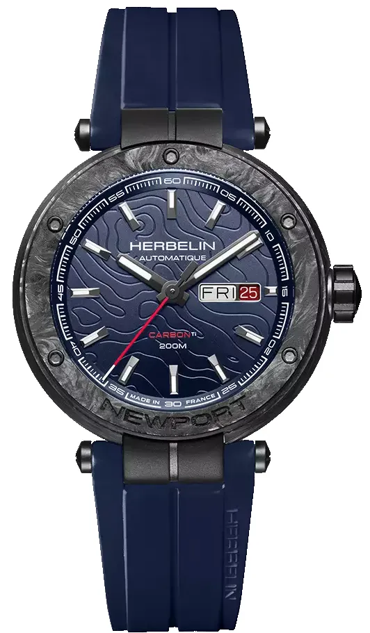 Herbelin Newport Carbon Titanium Watch sold by C.W. Sellors