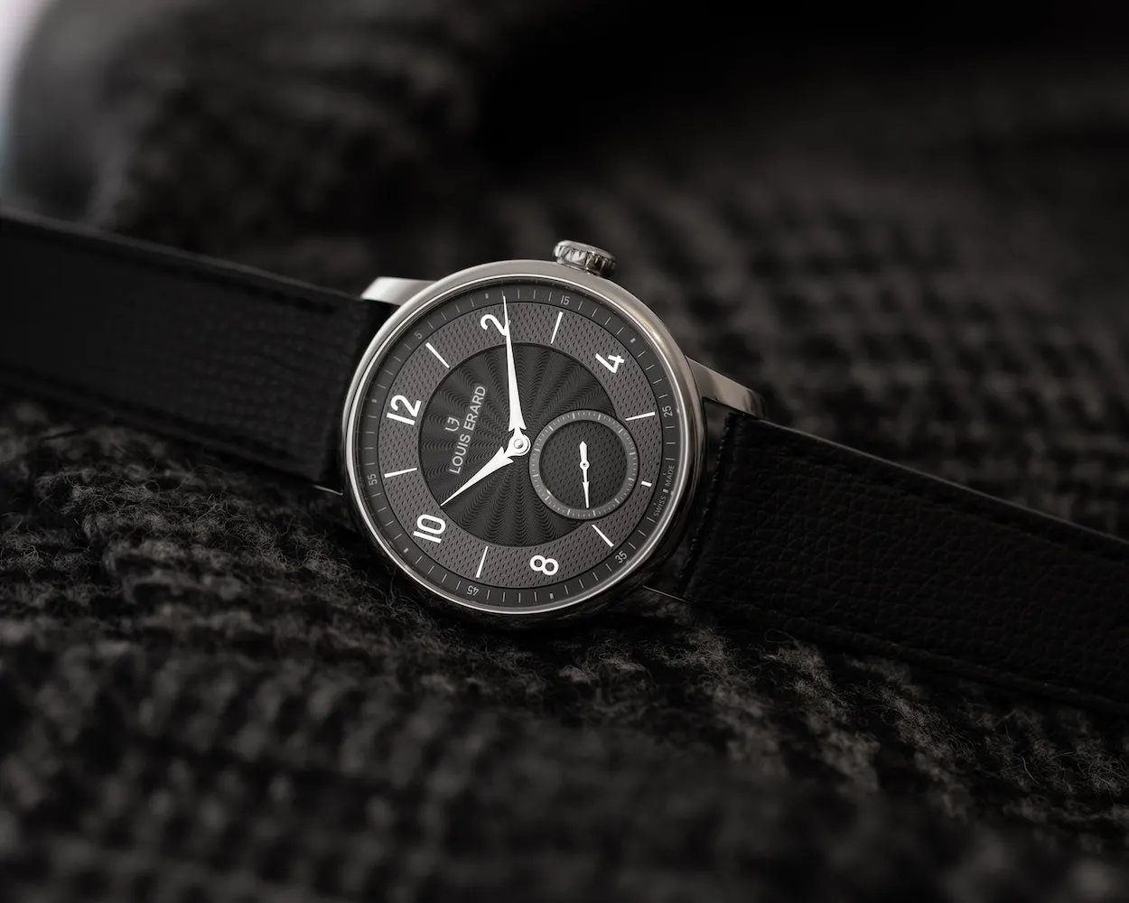 Louis Erard Excellence Petite Seconde Guilloche 42mm Anthracite Black Watch sold by C.W. Sellors product image thumbnail 3