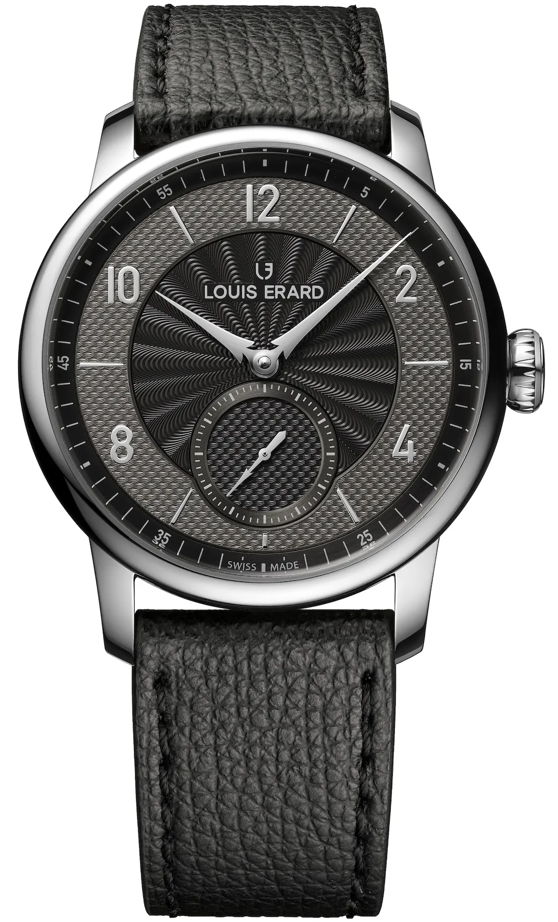 Louis Erard Excellence Petite Seconde Guilloche 42mm Anthracite Black Watch sold by C.W. Sellors
