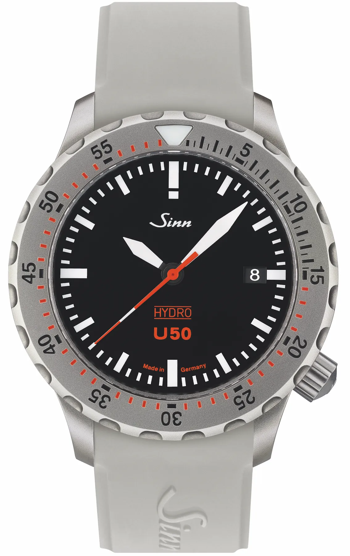 Sinn U50 Hydro Silicone White Watch sold by C.W. Sellors