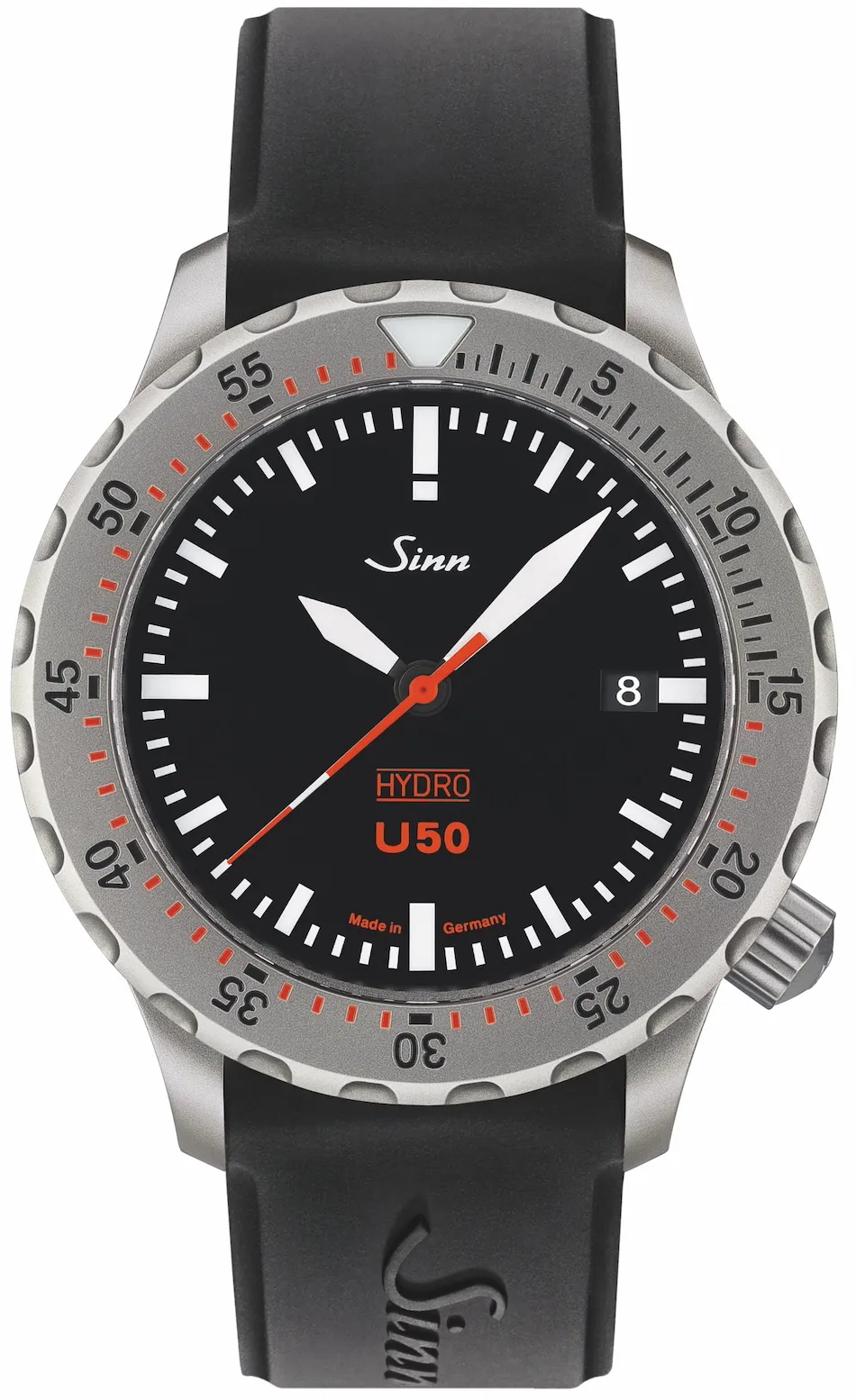 Sinn U50 Hydro Silicone Black Watch sold by C.W. Sellors