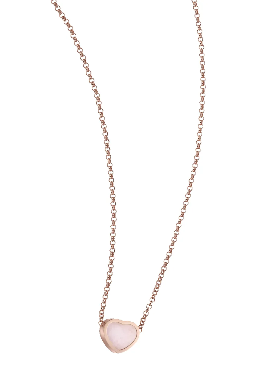 Chopard Happy Hearts 18ct Rose Gold Pink Opal Necklace sold by C.W. Sellors product image thumbnail 5