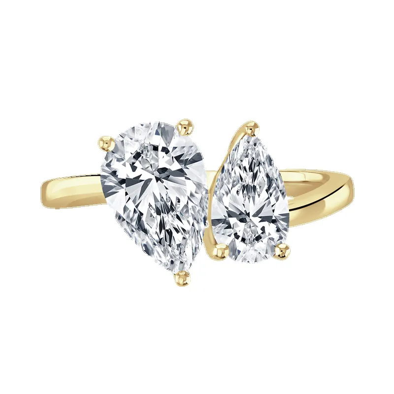18ct Yellow Gold 2.6ct Laboratory Grown Diamond 'Toi et Moi' Ring sold by C.W. Sellors
