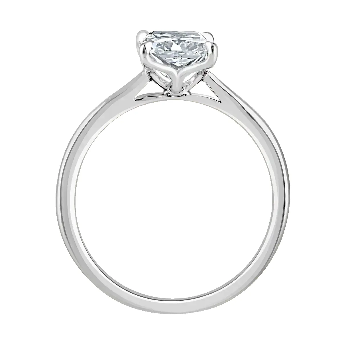 Platinum 3ct Radiant Cut Laboratory Grown Diamond Solitaire sold by C.W. Sellors product image thumbnail 3