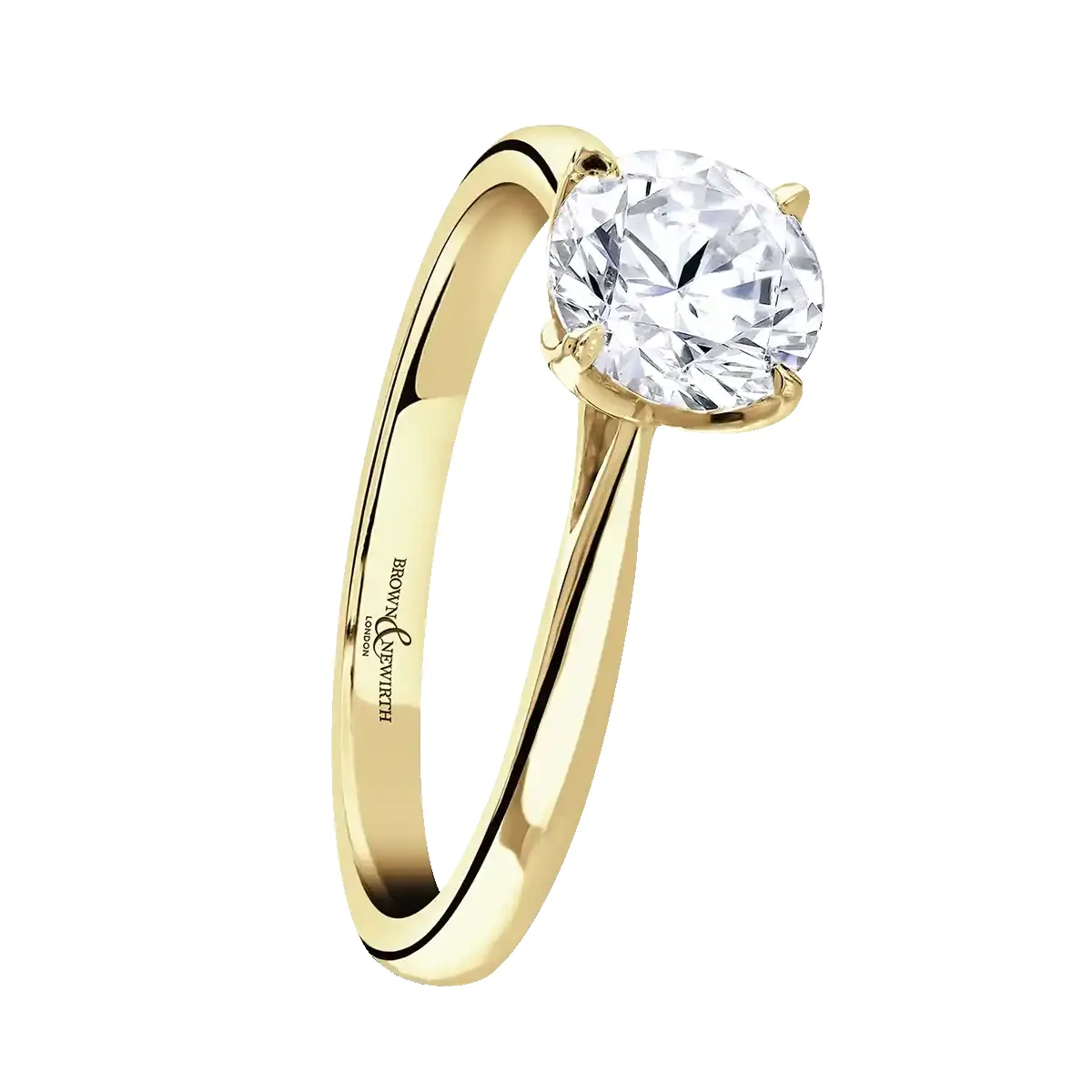 18ct Yellow Gold 3ct Round Brilliant Cut Laboratory Grown Diamond Solitaire sold by C.W. Sellors product image thumbnail 2