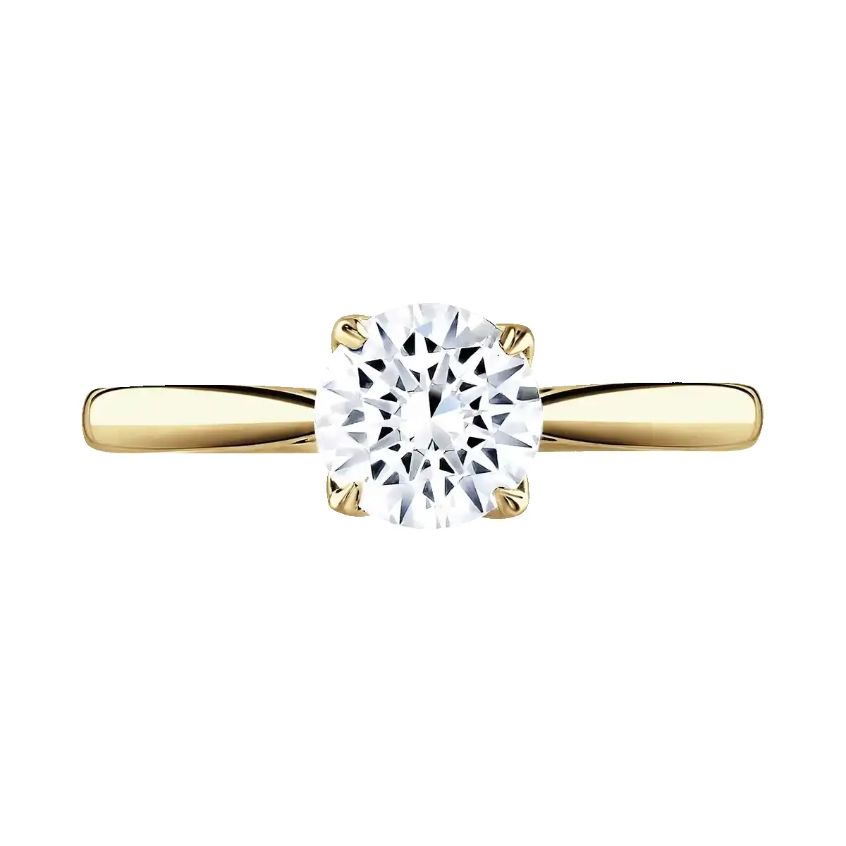 18ct Yellow Gold 3ct Round Brilliant Cut Laboratory Grown Diamond Solitaire sold by C.W. Sellors