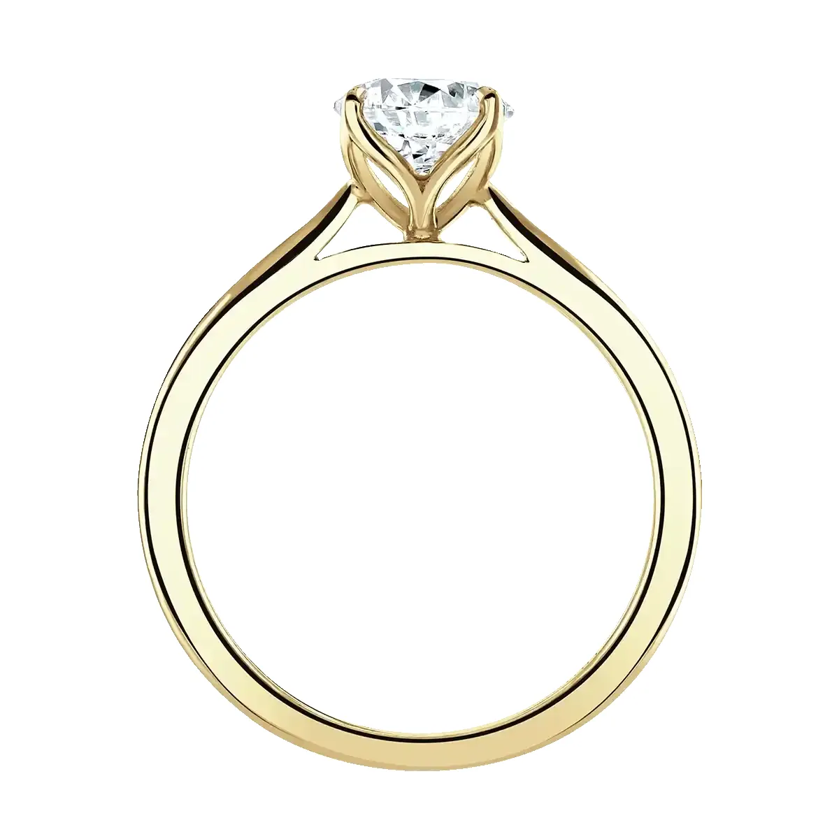 18ct Yellow Gold 1ct Round Brilliant Cut Laboratory Grown Diamond Solitaire sold by C.W. Sellors product image thumbnail 3