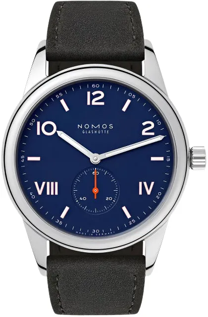 Nomos Glashutte Club Campus 38 Nigh Sky Steel Back Watch sold by C.W. Sellors
