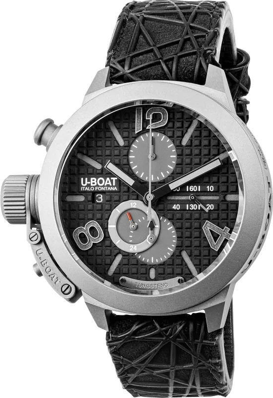 U-Boat Classico 45 Titanium Chronograph Tungsten Black Limited Edition Watch sold by C.W. Sellors