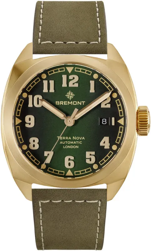 Bremont Terra Nova 40.5 Bronze Leather Watch sold by C.W. Sellors