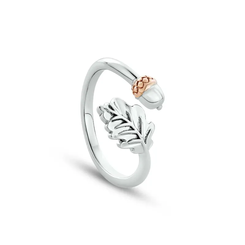 Royal Clogau Sterling Silver Oak Leaf Ring sold by C.W. Sellors