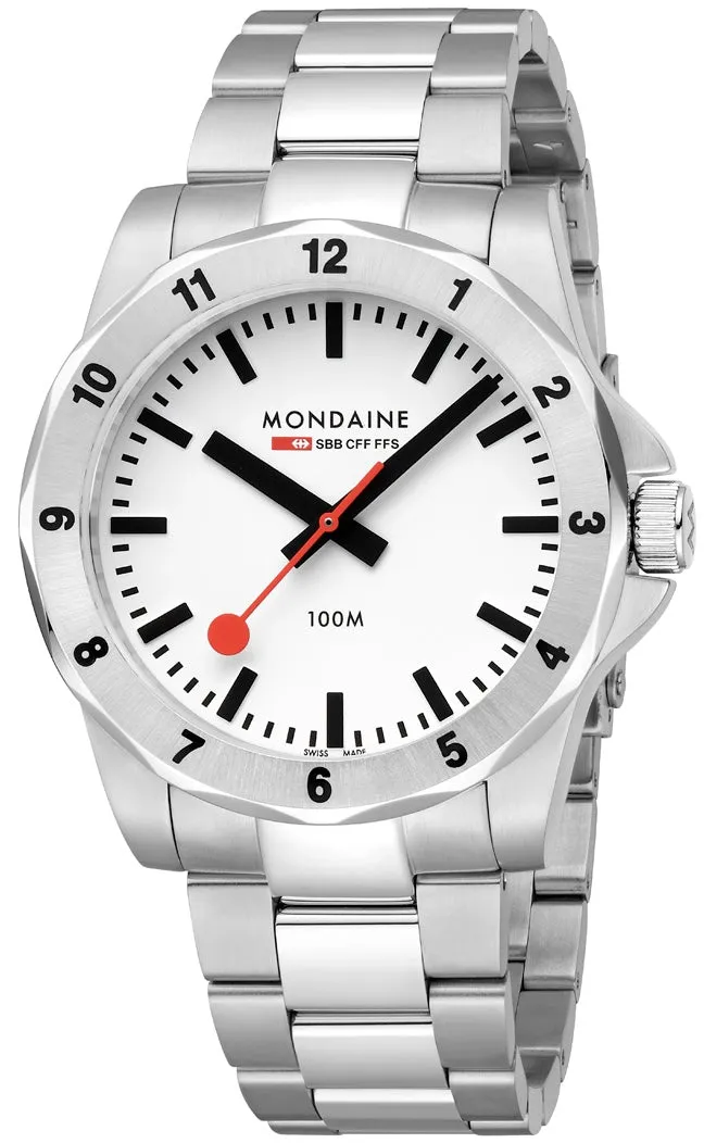 Mondaine Numeri White Watch sold by C.W. Sellors