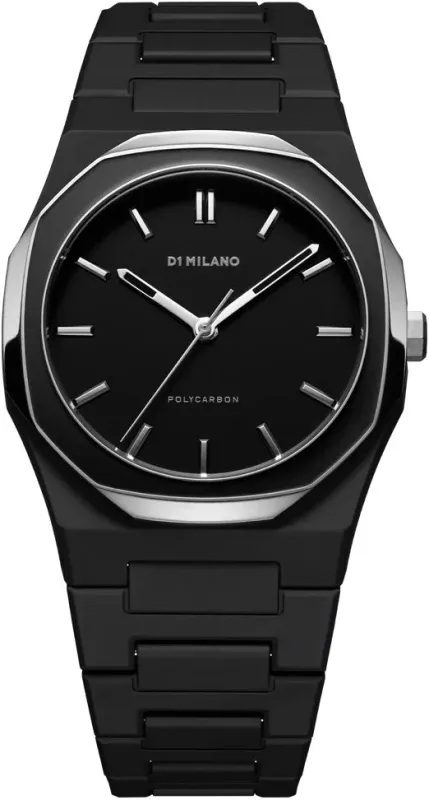 D1 Milano Polycarbon Gun Mesh Watch sold by C.W. Sellors