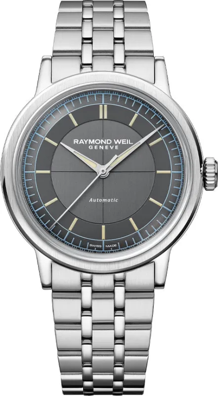 Raymond Weil Millesime Anthracite 39mm Watch made by Raymond Weil