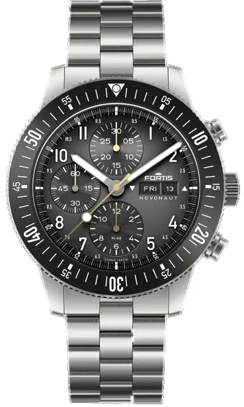 Fortis Novonaut N-42 Titanium Legacy Watch sold by C.W. Sellors