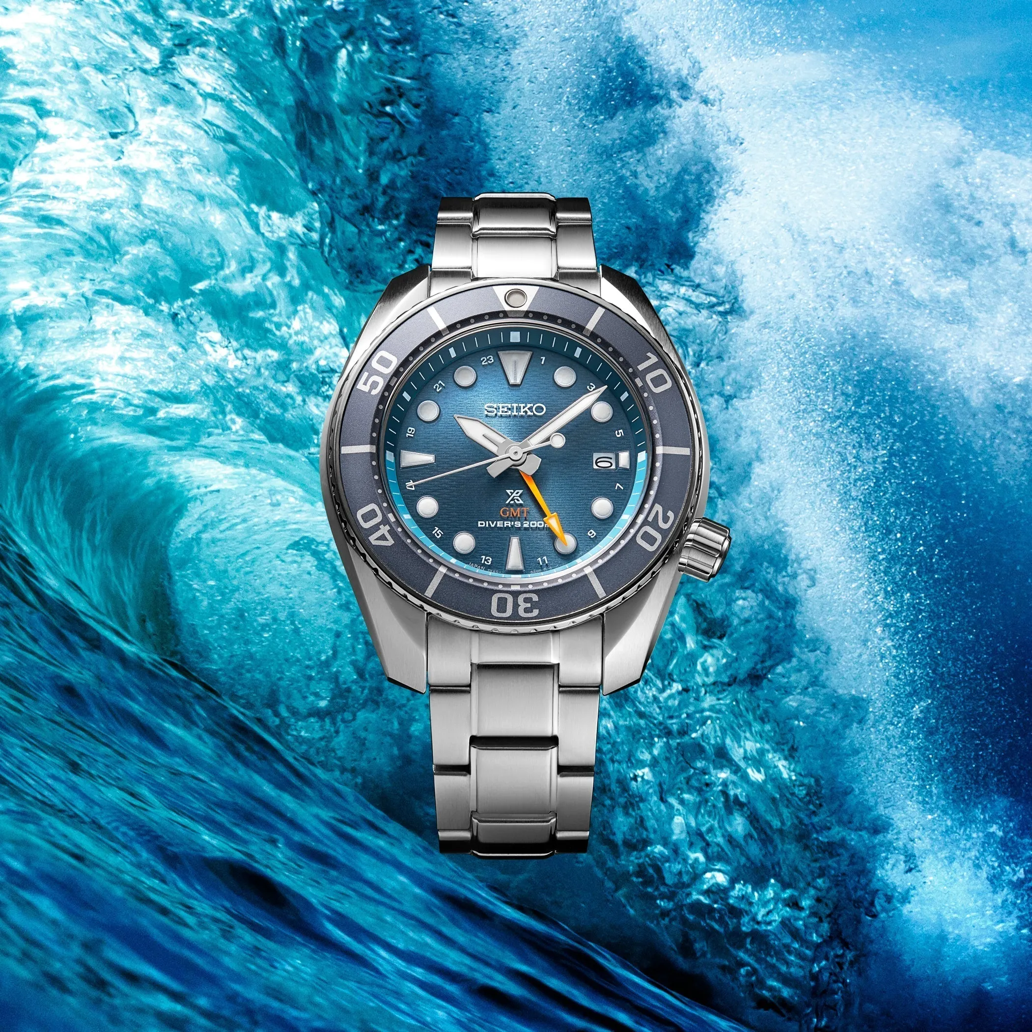 Seiko Ex-Display Watch Prospex Aqua Sumo Solar GMT Diver D sold by C.W. Sellors product image thumbnail 4