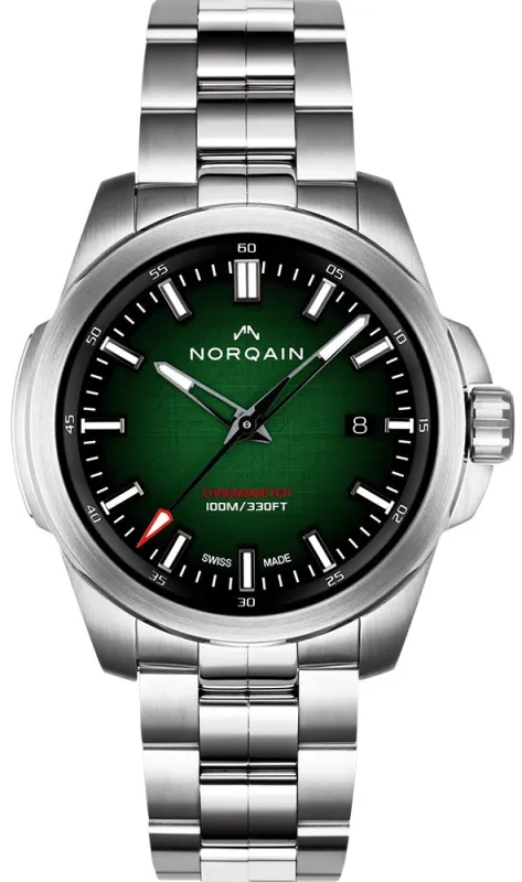 Norqain Ex-Display Independence Green Watch D made by C.W. Sellors