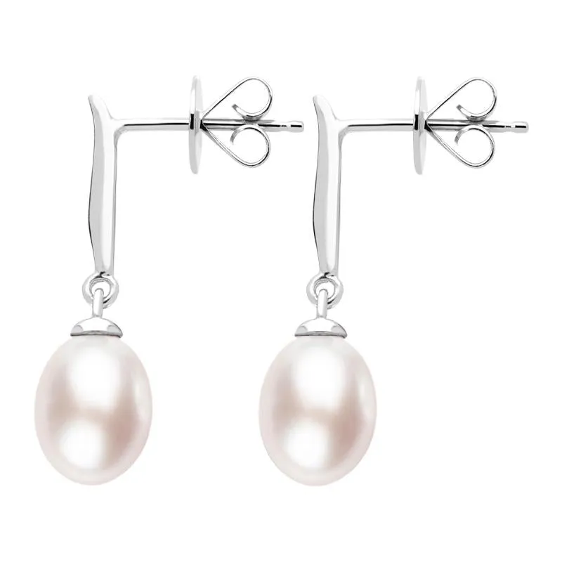 Sterling Silver Pink Pearl Pod Top Drop Earrings sold by C.W. Sellors product image thumbnail 2