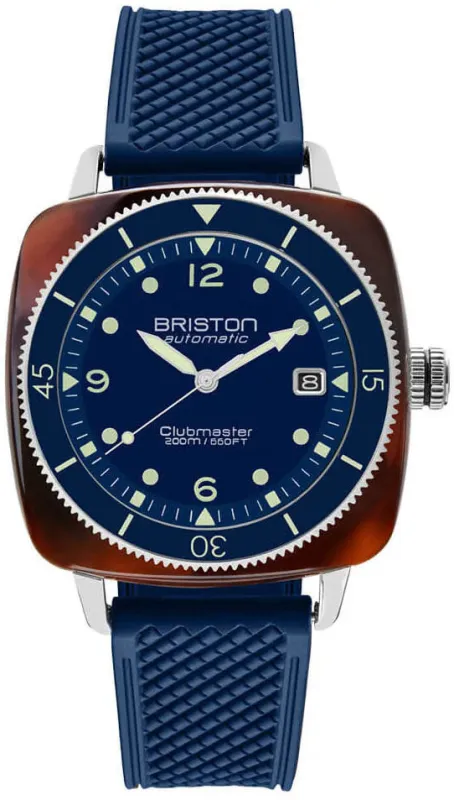 Briston Clubmaster Legend Diver Blue Watch sold by C.W. Sellors