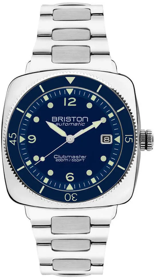 Briston Clubmaster Legend Diver Steel Navy Blue Watch sold by C.W. Sellors