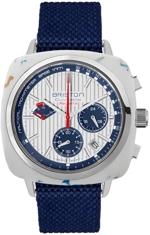 Briston Clubmaster Regatta x The Most Beautiful Bays In The World White Watch sold by C.W. Sellors