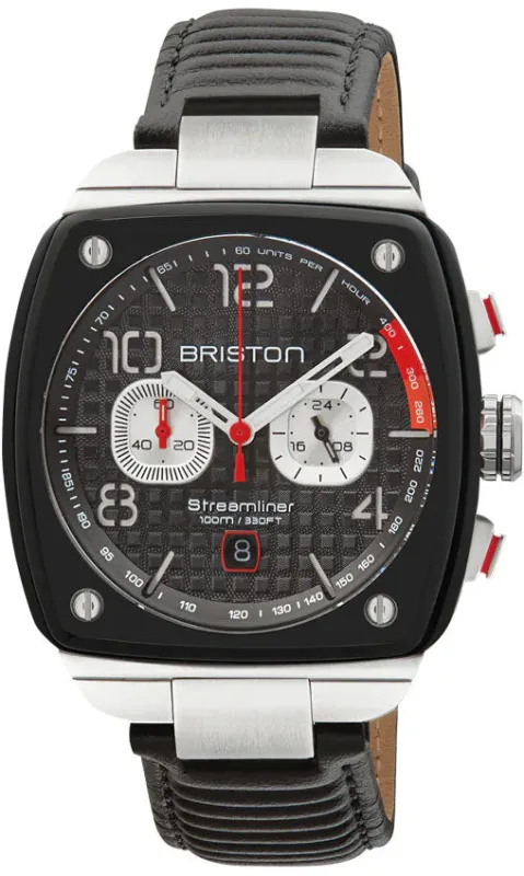 Briston Streamliner Urban Chrono Black Watch sold by C.W. Sellors